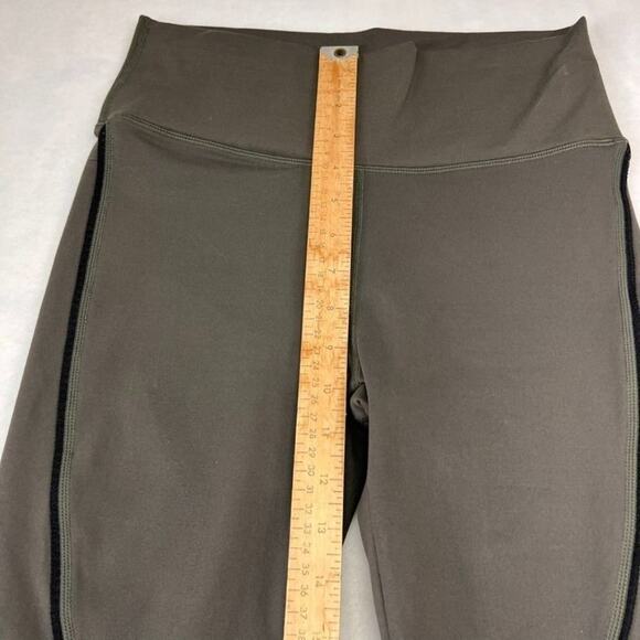 Fabletics Leggings Womens M Black Green Stretch Yoga Gym High Rise Activewear - Picture 5 of 10